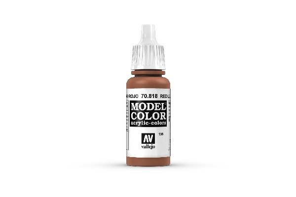 Vallejo Model Color Maling: Rød Læder 17ml - Udsalg!