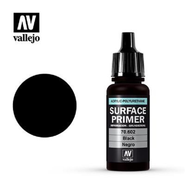 Vallejo Primer  Acrylic-polyurethane : Black  18