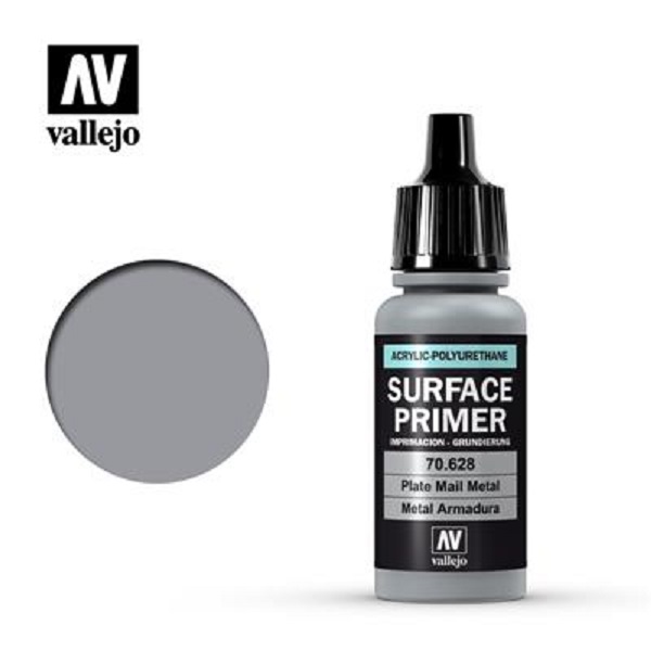 Vallejo Primer  Acrylic-polyurethane : Plate Mail Metal  17