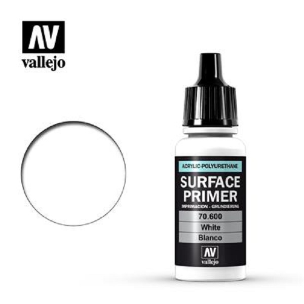Vallejo Primer  Acrylic-polyurethane : White  17
