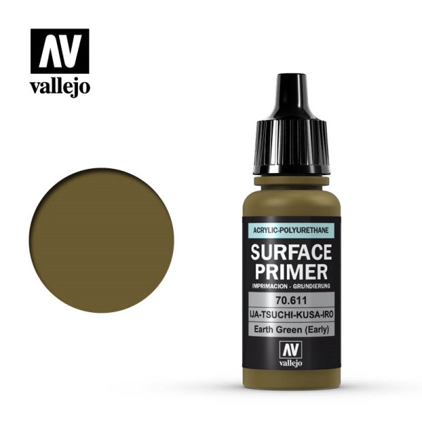 Vallejo Primer i Jordgrøn - Forberedelse til Maleri