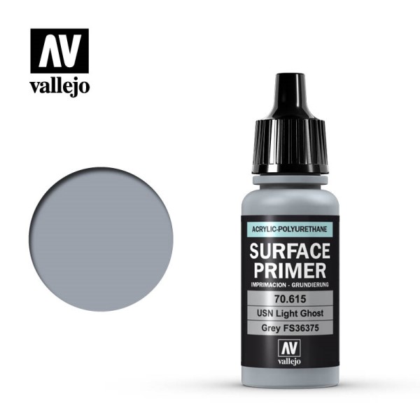 Vallejo Surface Primer  Acrylic-polyurethane : Usn Light Ghost Grey  17