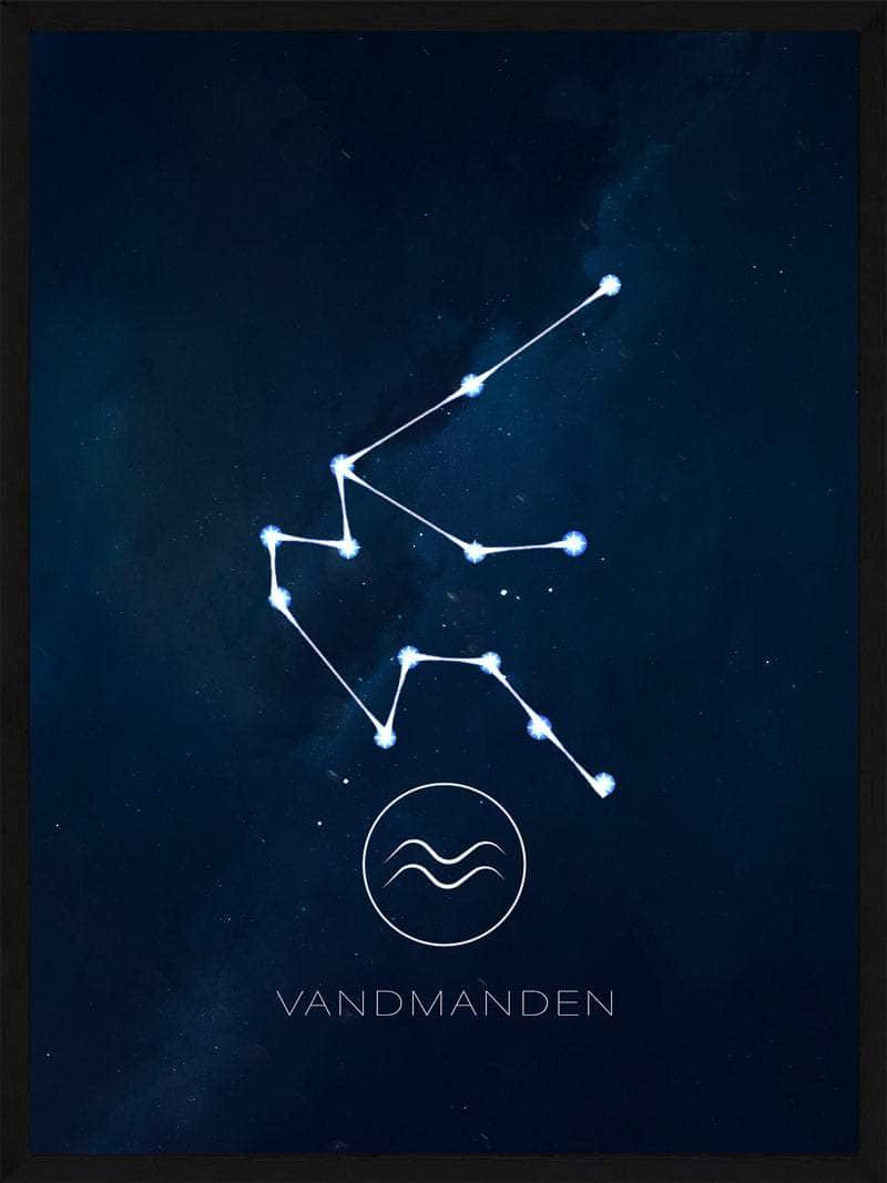 Vandmanden Stjernetegn Plakat – Unik Kunst til Hjemmet