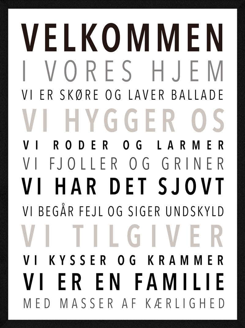 Velkommen til Vores Hjem - Plakat til Indgangspartiet
