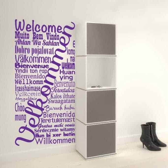 Velkommen Wallsticker