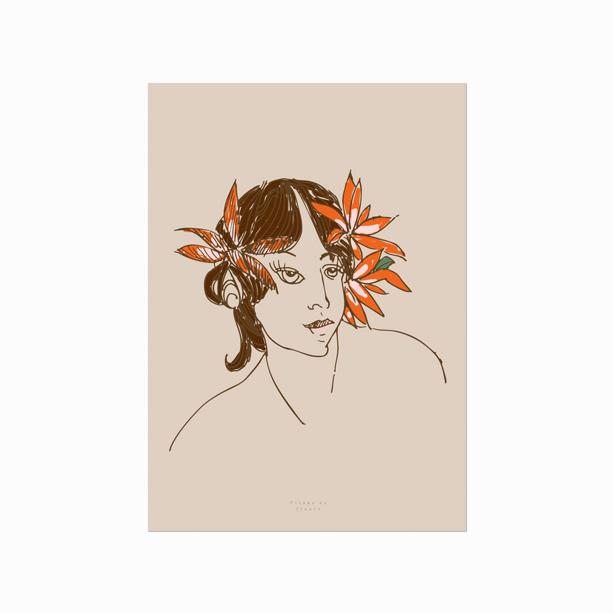 Visage   Fleurs