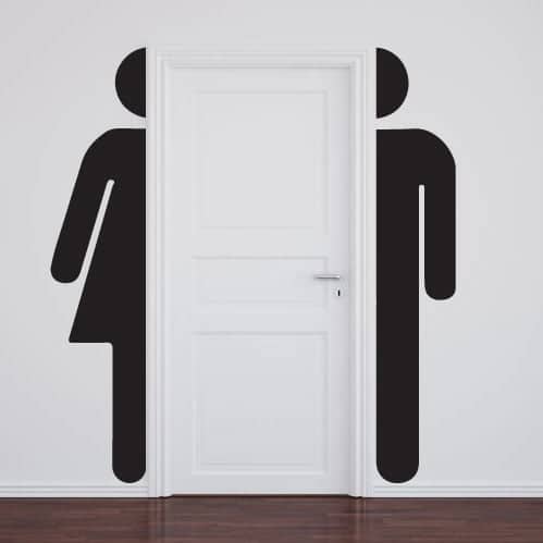Skilt Stort Wallsticker