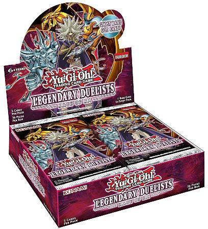 - -   Booster Pakke Legendary Duelists: Rage      Unlimited  Booster Display Box Med 36 Pakker