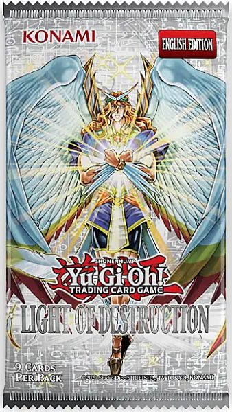 Yu-Gi-Oh Booster Pakke: Light of Destruction - Ubegribelig Tilbud!