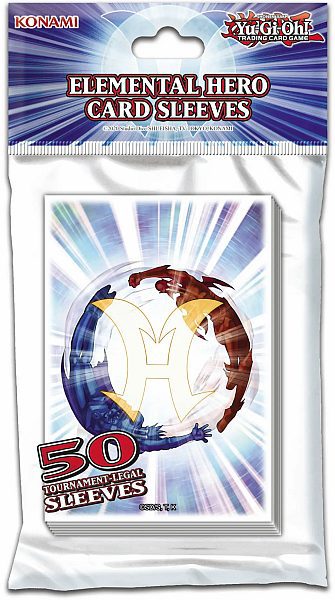 - -  Størrelse Konami Elemental Hero Yugioh Lommer  50 Stk  Sleeves  Ygo-ehslvs