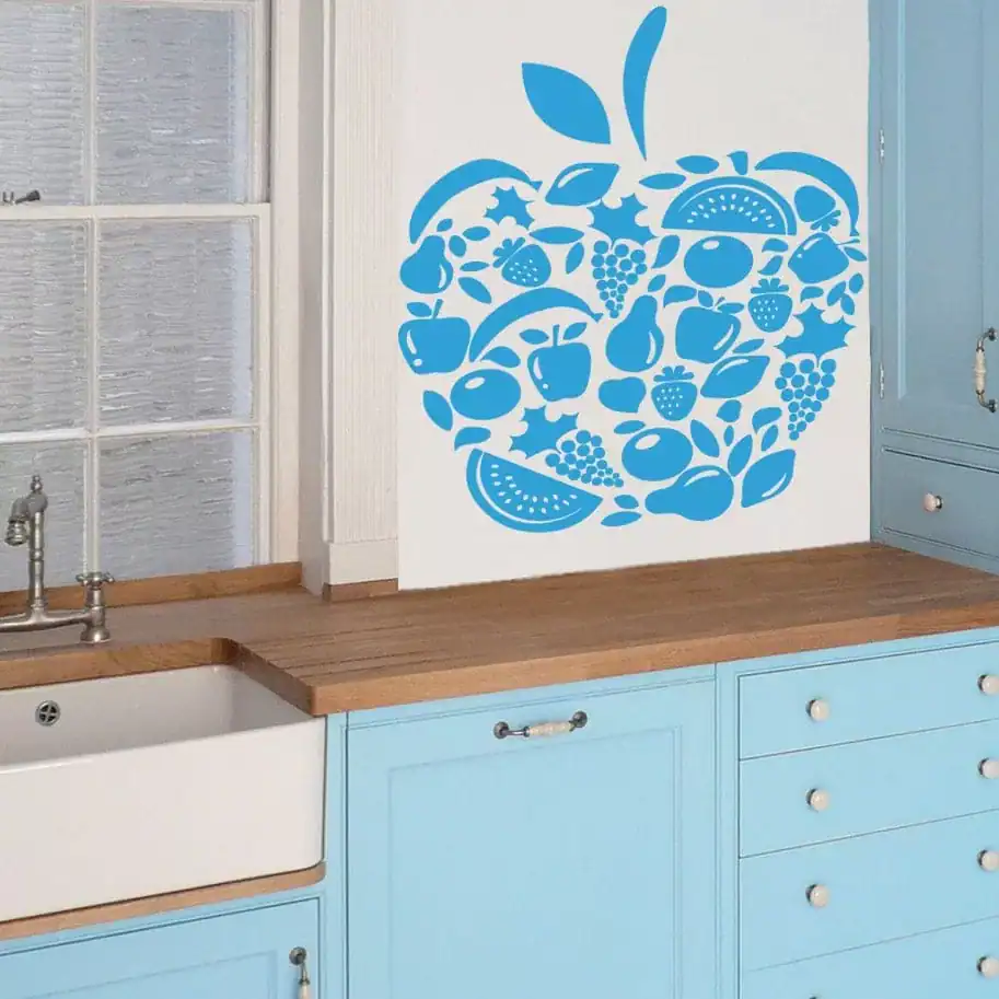 æble Lavet   Frugt Wallsticker